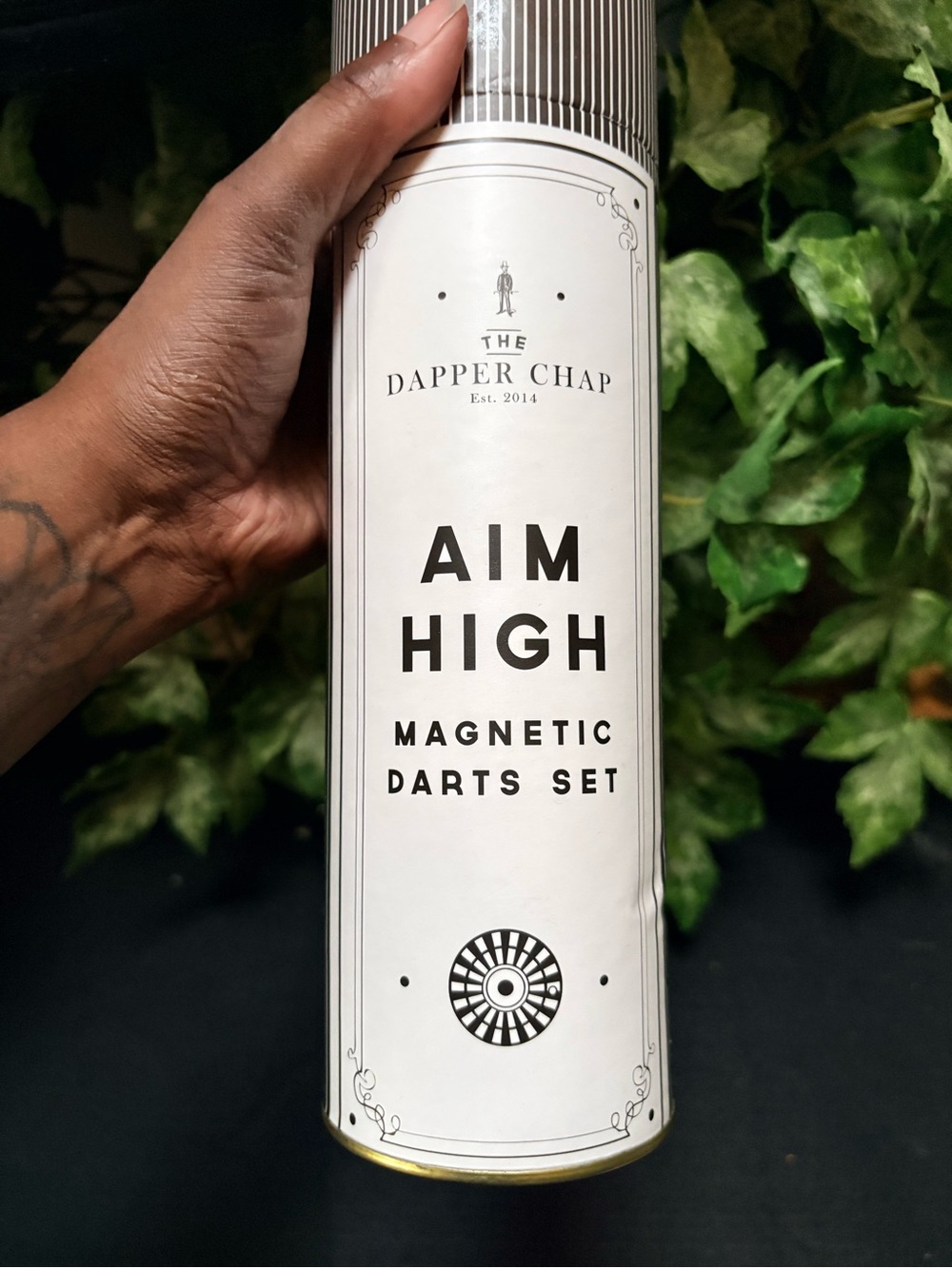 The Dapper Chap | "Aim High" Roll-Up Magnetic Dartboard/3x Darts Travel Set